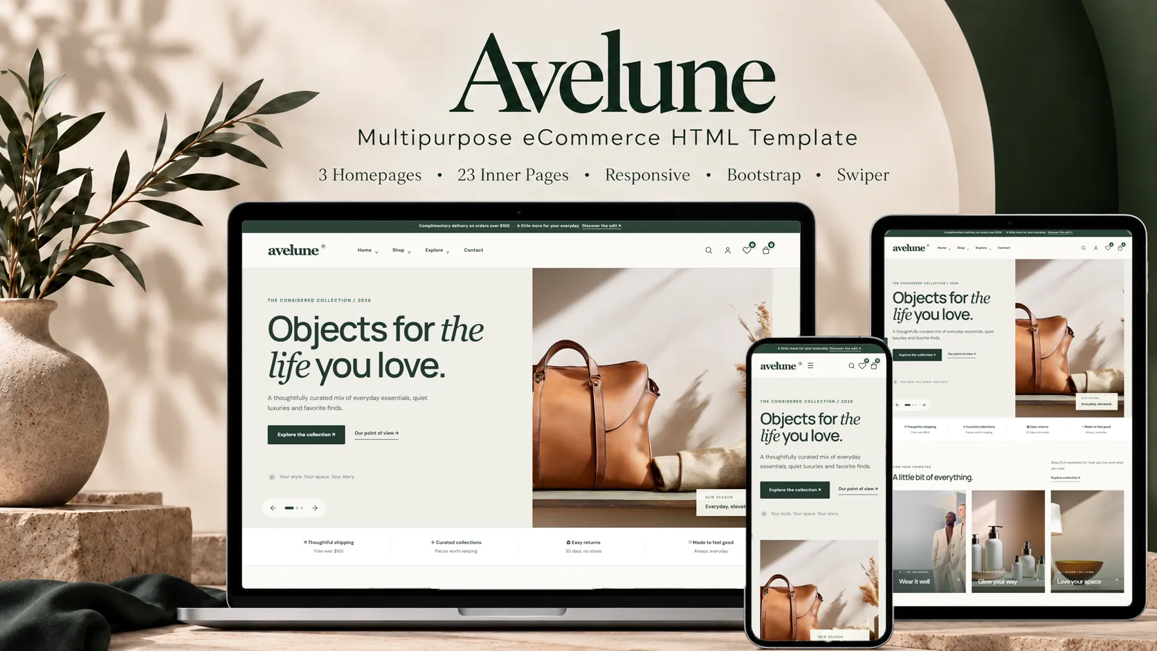 Avelune — Multipurpose eCommerce HTML Template